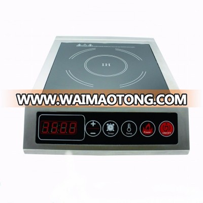 3500W stainless steel touch control electric commercial induction cooker